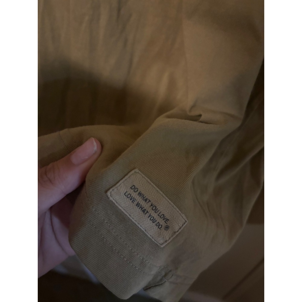 Life is Good Mens Large Crusher Tee Long Sleeve Wake Up & Smell The Campfire Tan - Picture 5 of 5